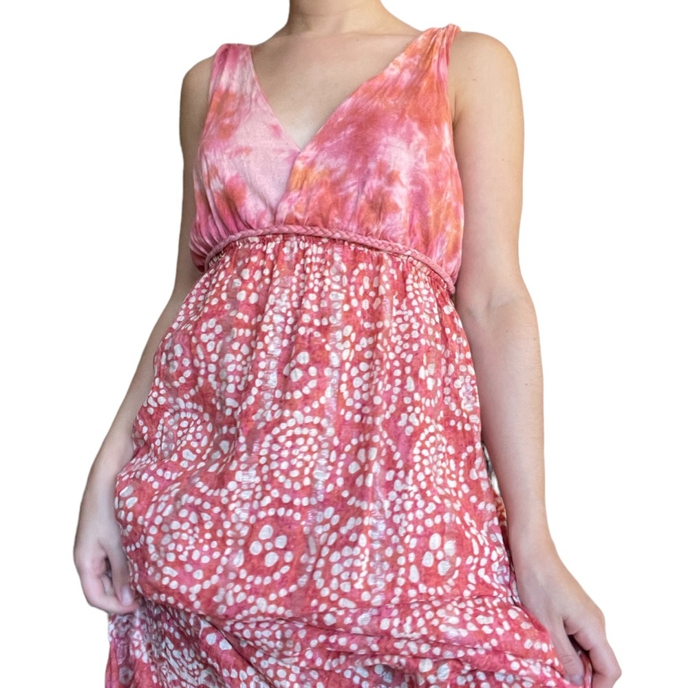 VINTAGE Y2K LUCKY BRAND SURPLICE SLEEVELESS MAXI DRESS size medium